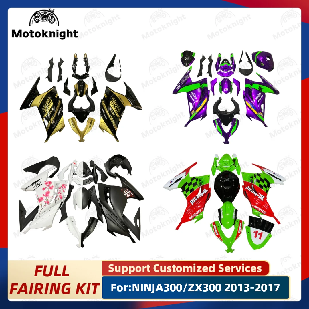 New ABS Motorcycle Fairing Kit Fit For KAWASAKI NINJA300 ZX300 2013 2014 2015 Fairings Kit Bodywork Shell