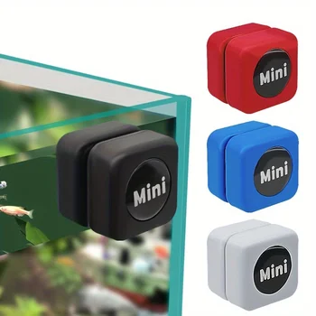 Aquarium Magnetic Brush Glass Floating Algae Scraper Curve Glass Cleaner Mini Scrubber Tool Fish Tank Glass Cleaning Magnet