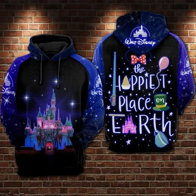 

Disney Shirt The Happiest Place On Earth Print 3d Hoodie