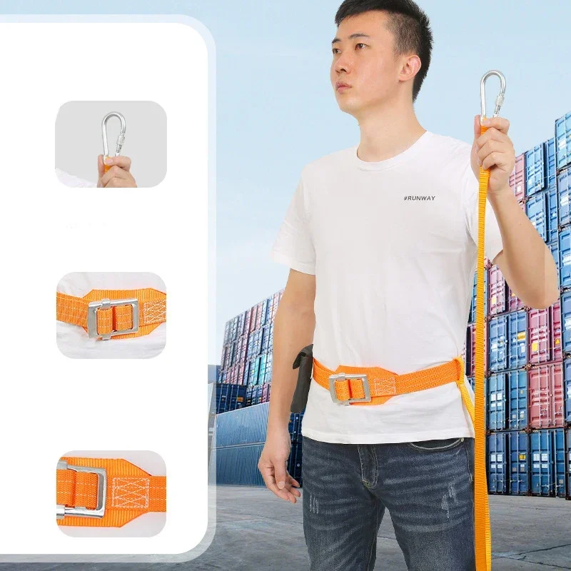 Safety Harnesses Belt With Lanyard Tree Climbing Protection