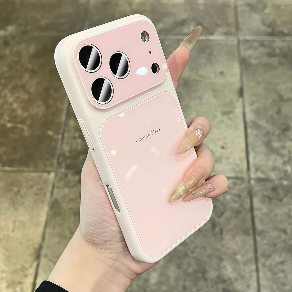 Echtes Glas Handyhülle Stoßfest Für Iphone Pro Max Plus_voghion.com