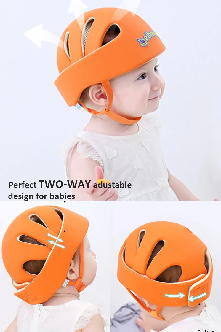 Baby Protective Helmet Boy Girls Anti-collision Safety Helmet Infant Toddler security & Protection Soft Hat for Walking Kids cap baby hat kids caps