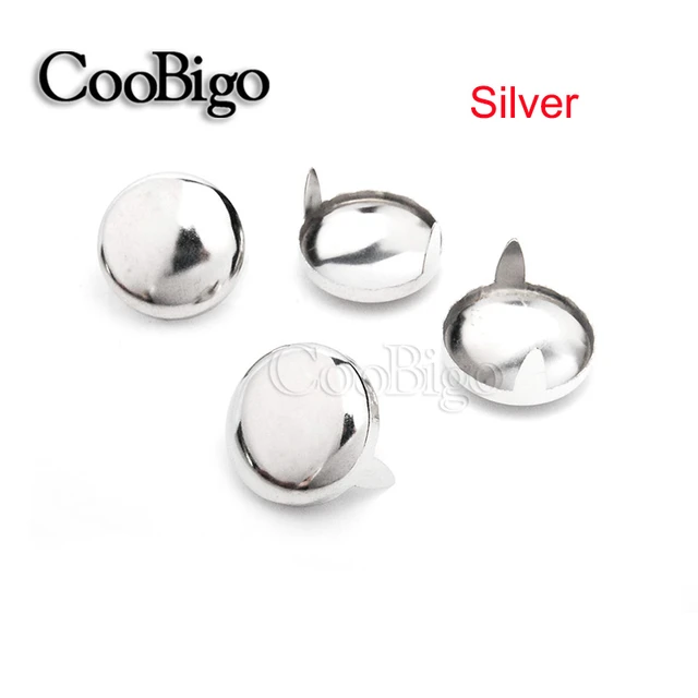 Tachuelas decorativas de cuero, remaches redondos de cabeza de nailon para  ropa, artesanía de cuero, 4 garras, 3mm, 5mm, 6mm, 8mm, 9mm, 10mm, 12mm,  25mm - AliExpress