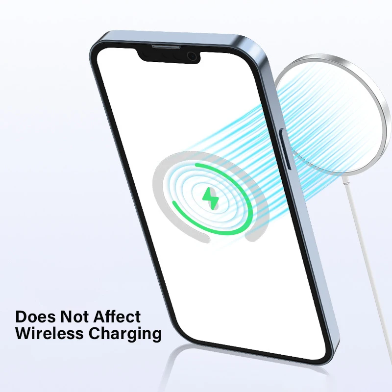 Universal Metal Magnetic Ring Sticker for Wireless Charging with Strong Magnet Plate