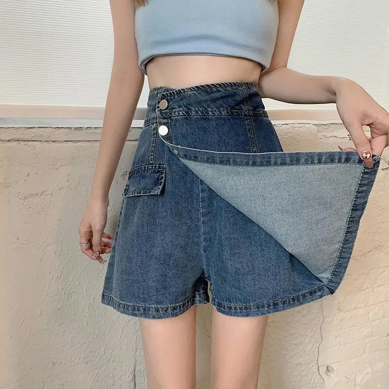 

Shorty Sexy Woman Clothes for Teen Girls Women's Jeans Pants Mini Skirts Korean Style Female Clothing Culotte Trendyol