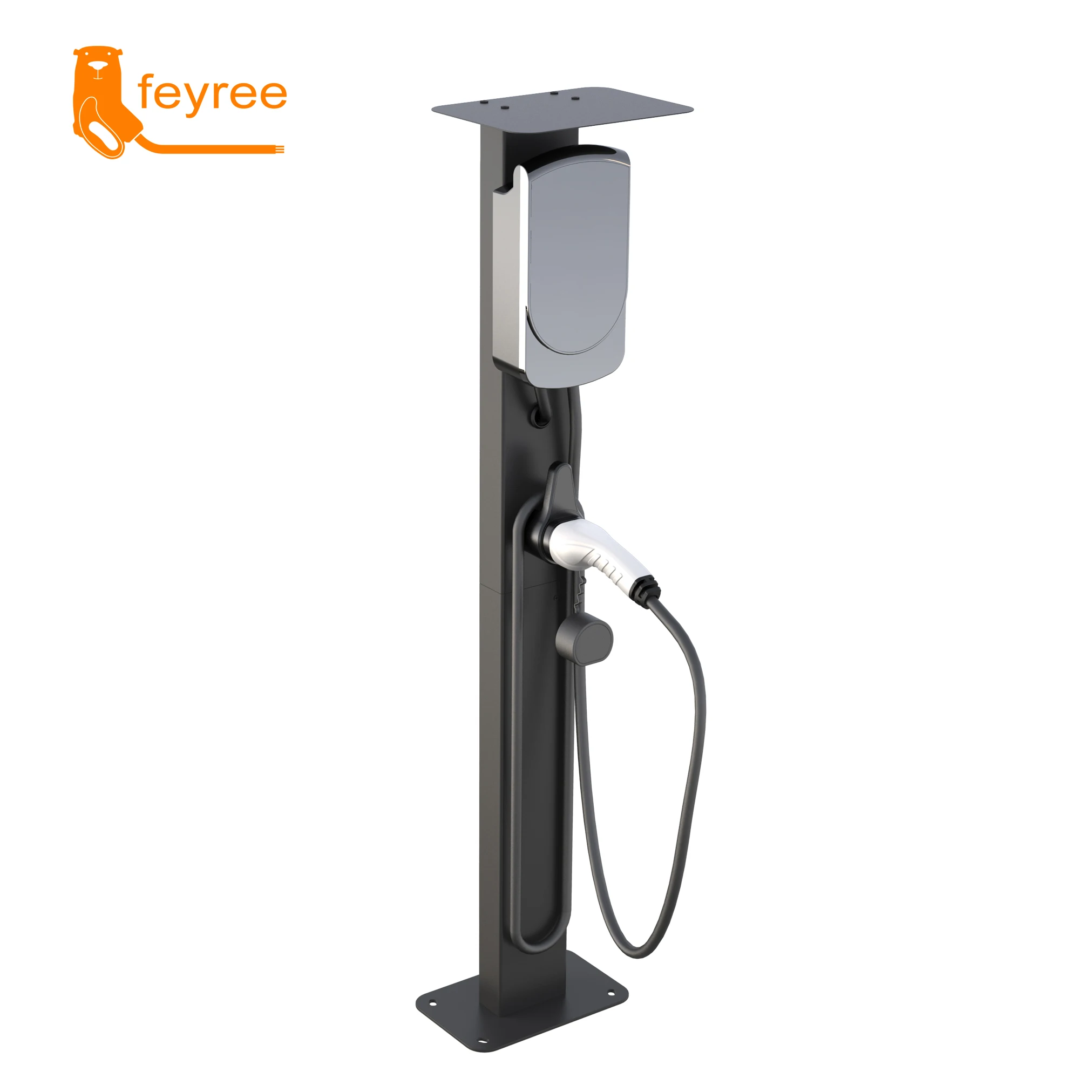 Charging Station Column for Home Garage Parking Lot, Aluminum Electric Vehicle New Energy Charging Gun, Smart Fast Charging for Cars