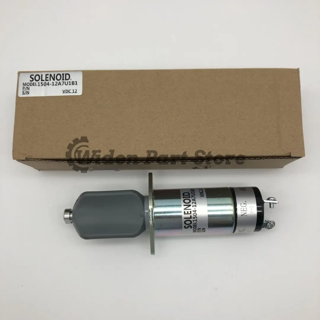 

1504-12A7U1B1 SA-3527-T 12VDC 2 Terminals Shutoff Solenoid 12V for Yanmar Engine