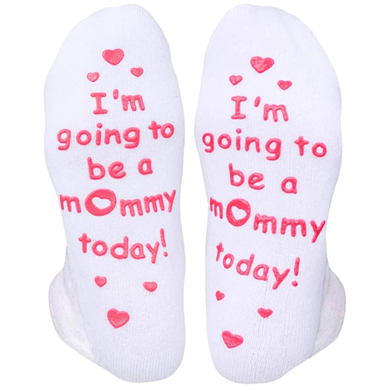 Labor and Delivery Inspirational Fun Non Skid Push Socks for Maternity -"Baby You're Worth It!" 3