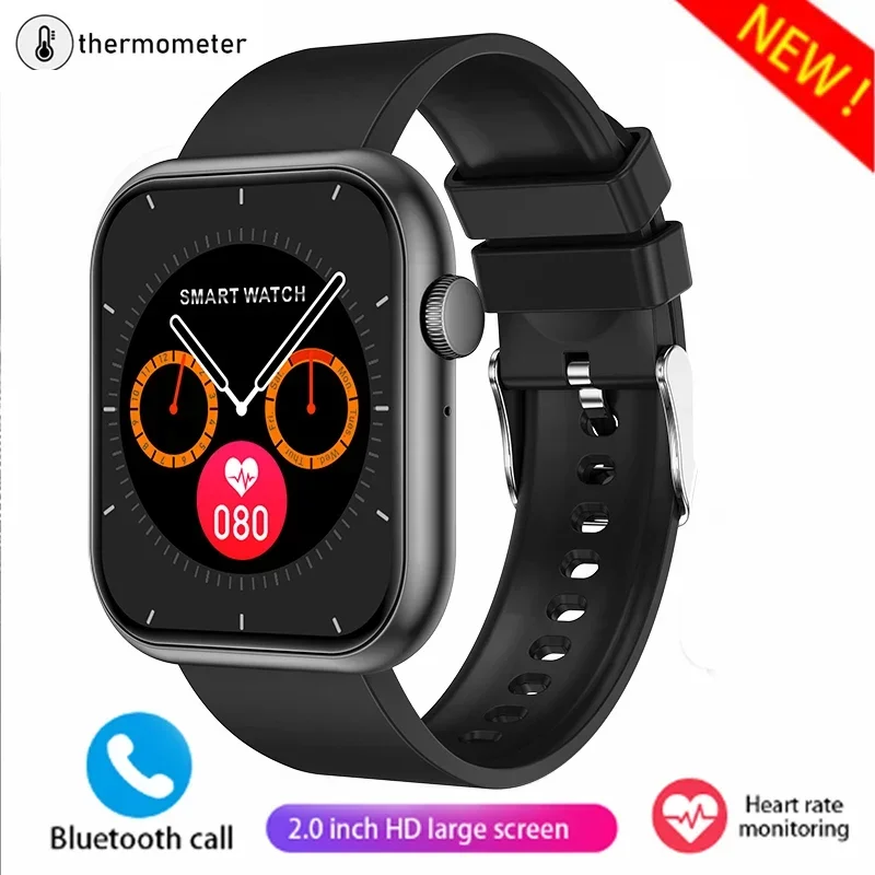 

New Women's Smartwatch Bluetooth Talk Blood Glucose Temperature 100+Sport Mode IP67 Waterproof Smart Watch Men for Xiaomi Huawei