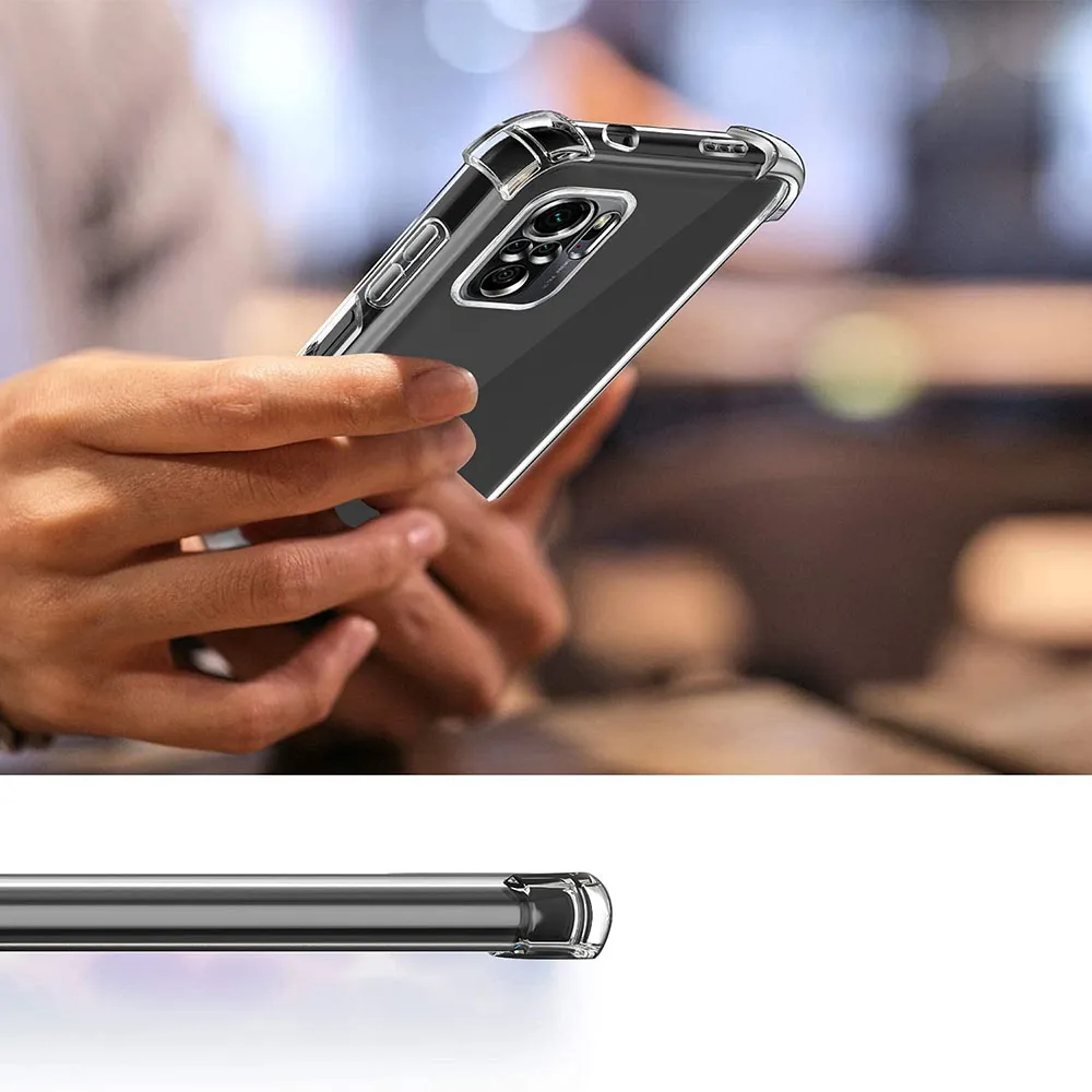 Shockproof Silicone Clear Gel Phone Case | Airbag Protection | Soft TPU | Enhanced Durability