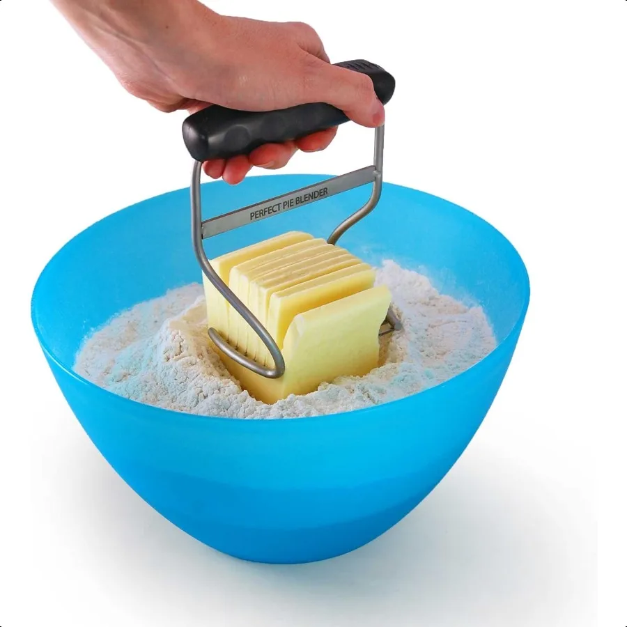 Perfect Pie Blender & Pastry Cutter - Stainless Steel With Ergonomic Handle