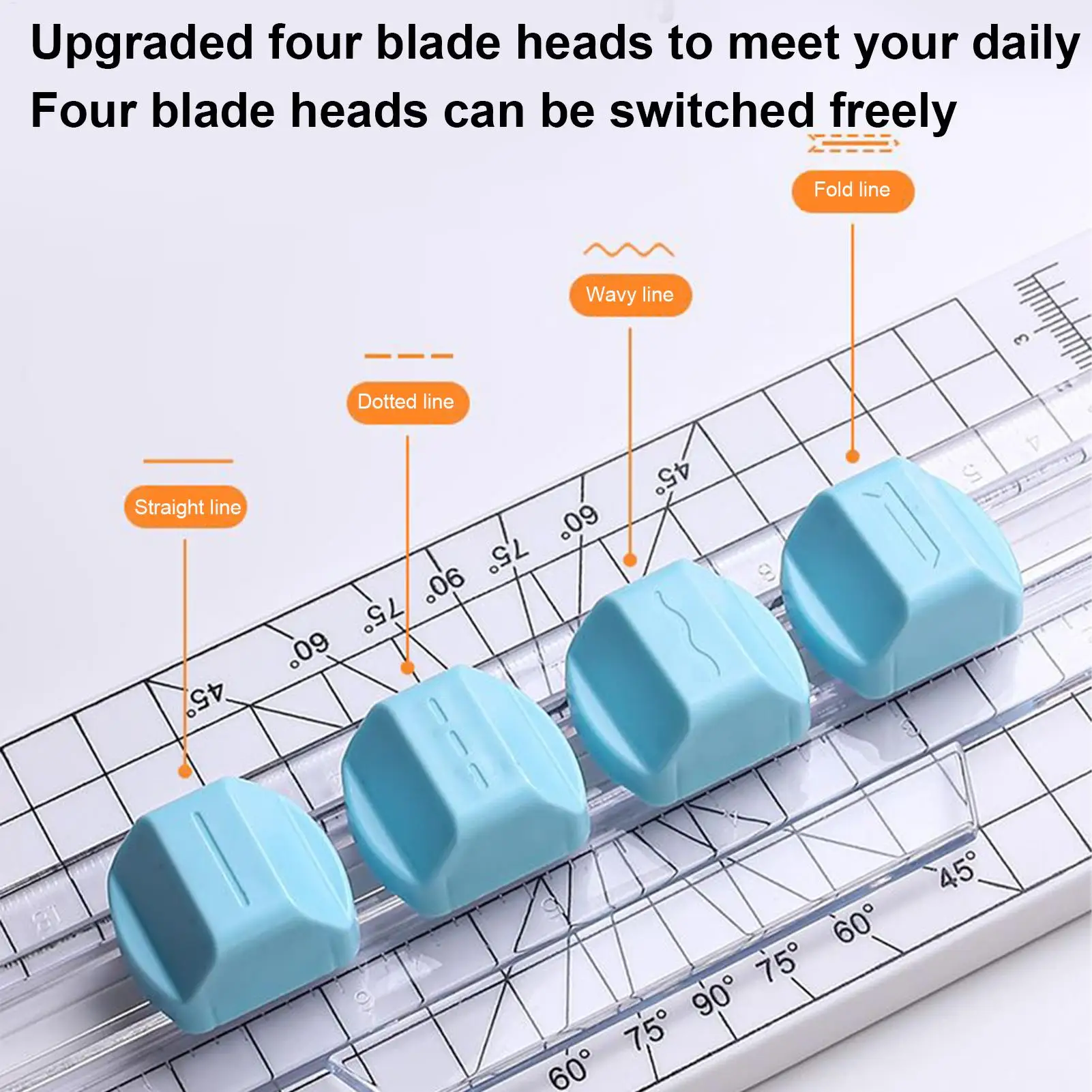 Multi-Function Paper Cutter 4-in-1 Photo Cutter Scrapbooking Cutter Creasing Machine Hand-Cutting Card Label Cardboard Art Tools