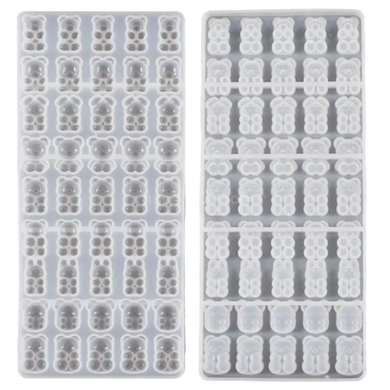 

Bear Rabbit Mouse Ornament Crafts Silicone Molds Epoxy Jewelry Mold Resin Casting Pendant Mold Suitable for Diy Crafts