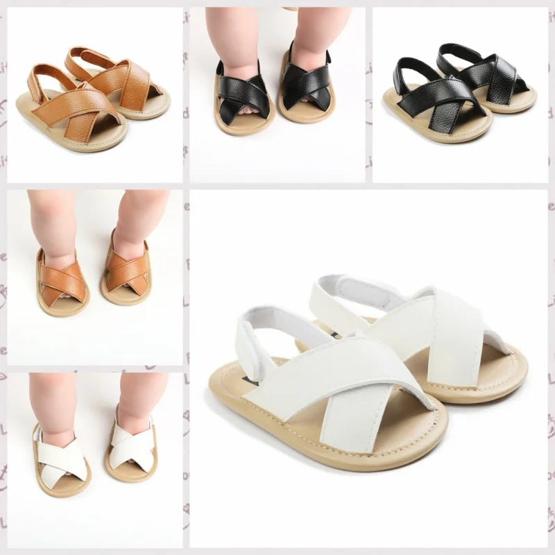 Infant Baby Anti-Slip Shoes Summer Girls Boys Breathable Tassel Design Sandals Toddler Soft Soled First Walkers