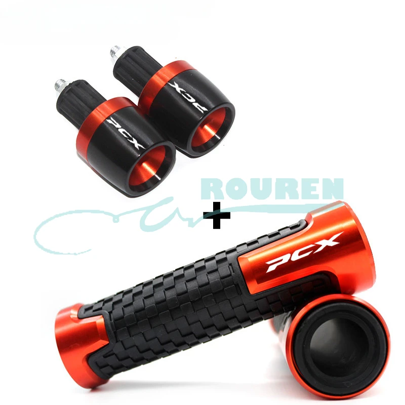 오토바이 핸들 바 그립 플러그 엔드, 혼다 PCX 125 PCX125 PCX160 액세서리, 핸드 보호대 캡, 개조 부품, 22mm 오토바이 핸들 바 그립 플러그 엔드, 혼다 PCX 125 PCX125 PCX160 액세서리, 핸드 보호대 캡, 개조 부품, 22mm
