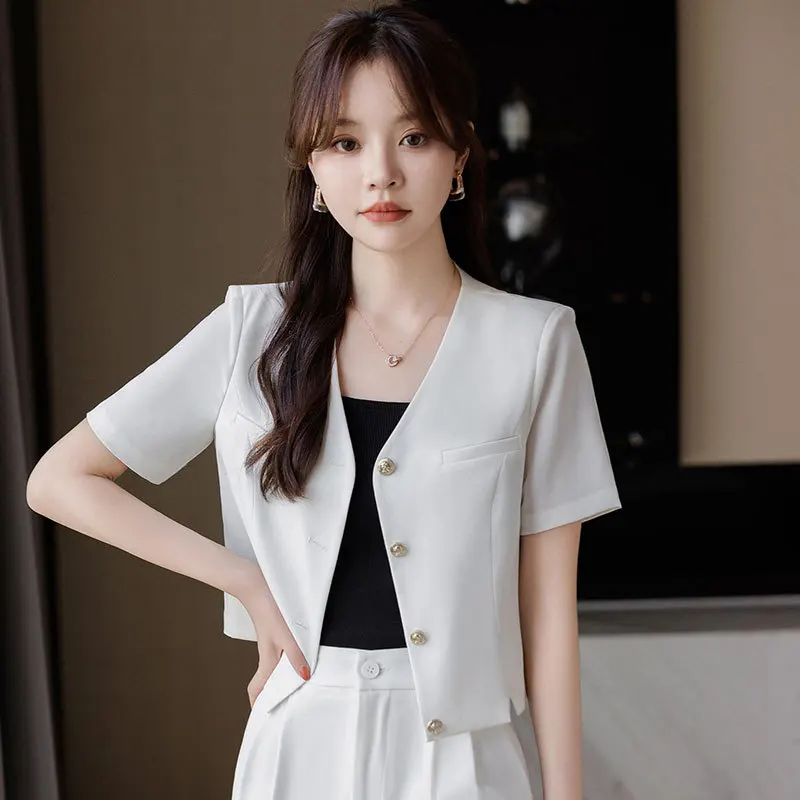 

Костюм из двух предметов, одежда на весну и осень, новинка, женская одежда, модный темпераментный деловой костюм
