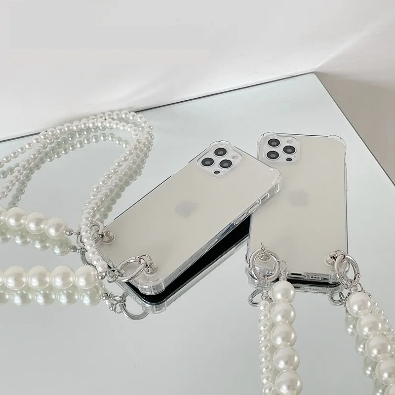 Pearls Cossbody ޴ ̽,  15, 14, 13, 12, 11  ƽ ÷,  ߵ  ̽,   