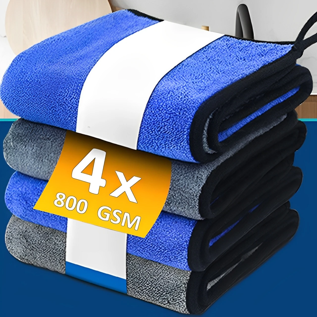 Microfiber towel cleaning cloth microfiber cleaning cloths microfiber car towel microfiber towels microfiber washing towel car washing towel car drying towel drying cloth glass cleaning towel 1-4pcs Microfiber Car Washing Towel Soft Quick Drying Windows Mirrors Wiping Rags Home Double Layer Cleaning Cloths 500GSM