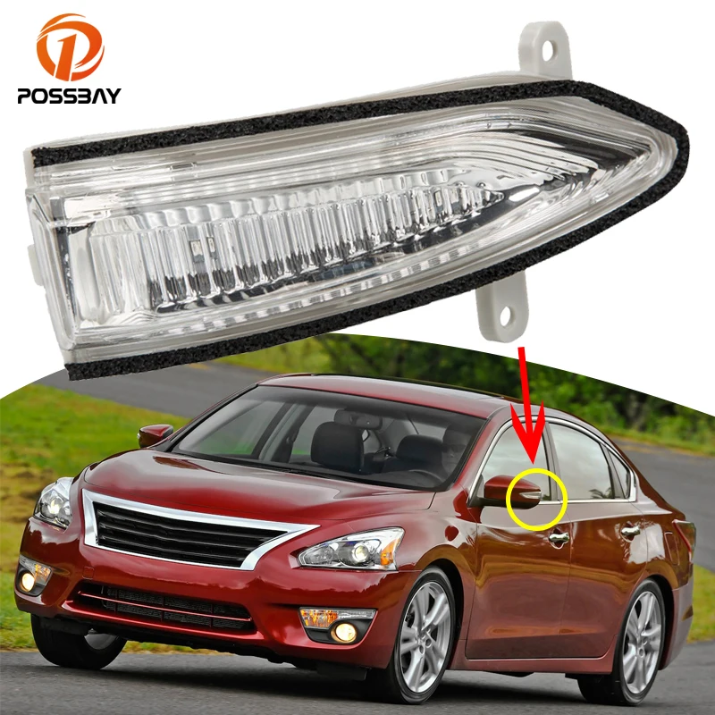 

Car Rearview Mirror LED Turn Signal Lights Indicator Blinker for Nissan Altima Teana L33 Sylphy Sentra B17 Tiida Pulsar C13 알티마