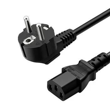 EU Power Cord Euro Plug IEC C13 Power Adapter Cable US/AU/UK Extension Cable For Desktop PC Monitor Epson Printer TV Projector 1