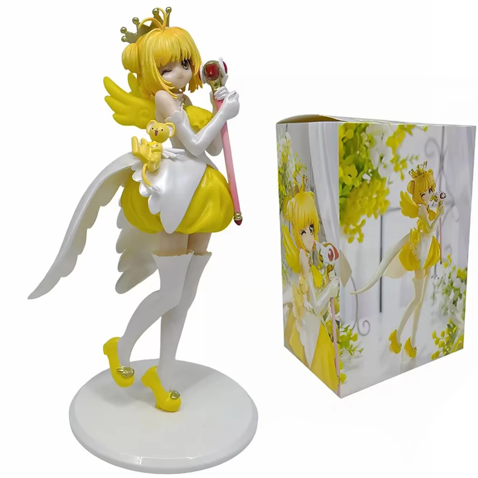 22cm Anime Cardcaptor Sakura Kinomoto Sakura Action Figure Statue - Desk Decor & Birthday Gift