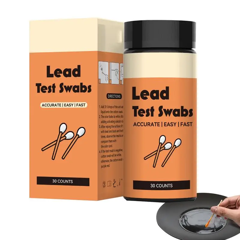 

Lead Test Kit 30 Pcs Rapid And Accurate Lead Check Swabs Results In 30 Seconds Instant Lead Test For Painted Wood Plaster Metal
