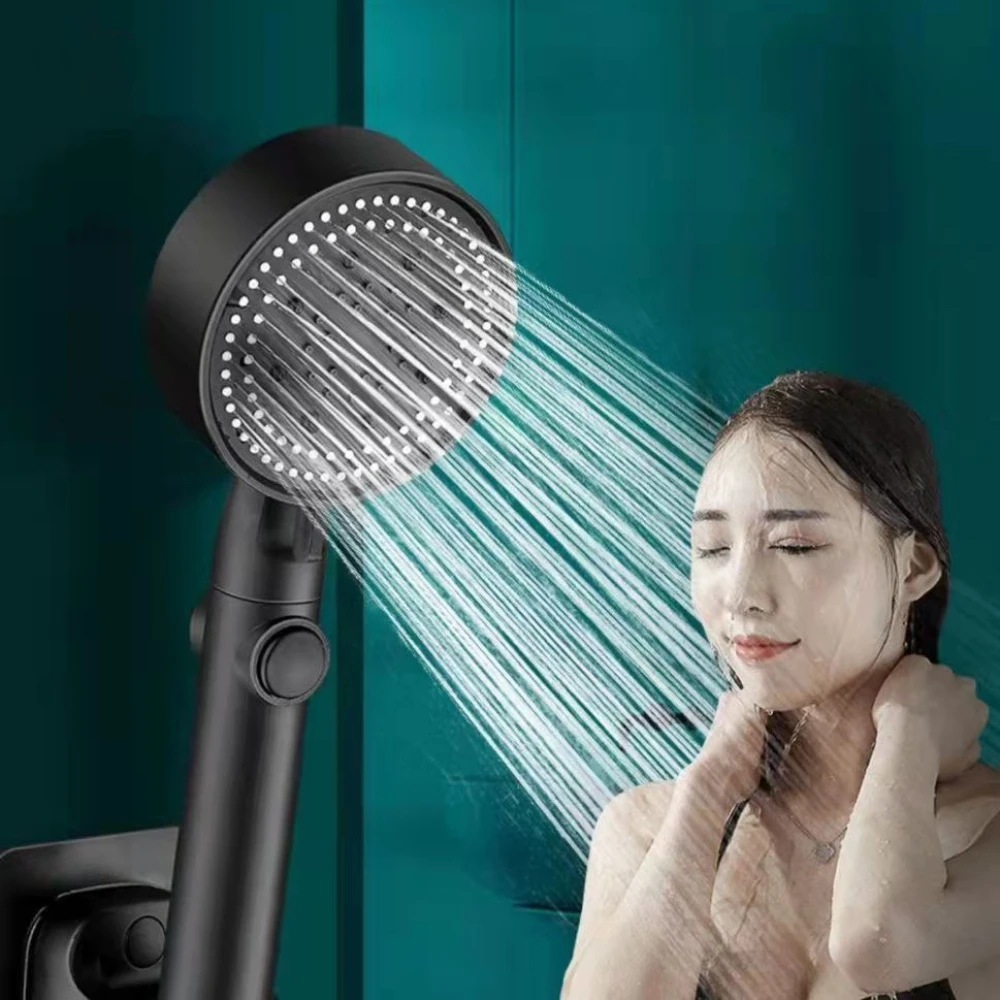 High Pressure Handheld Shower Shower Head with Hose Detachable Shower Head 6 Spray Settings Handheld Spray Nozzle Accessories