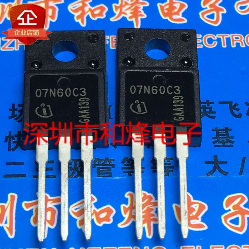 

5 шт.-10 шт. 07N60C3 SPA07N60C3 TO-220F 650V 7.3A в наличии, новый и оригинальный