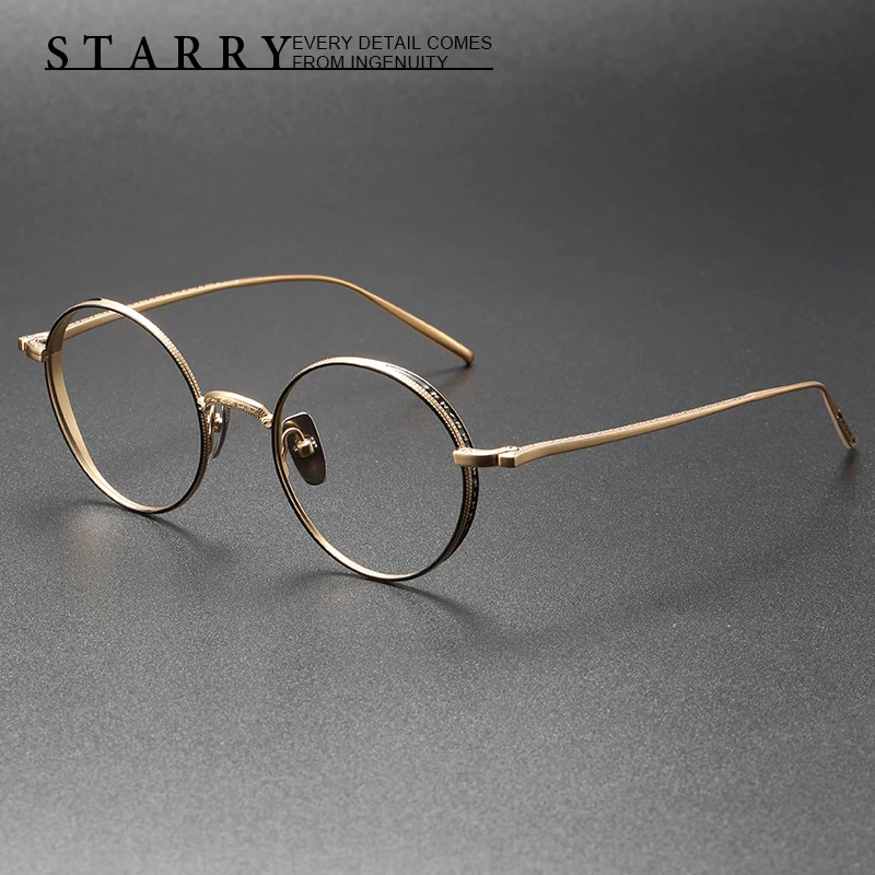 

Pure Titanium Men Eyeglasses Square Top Quality Handmade Glasses Retro Optical Myopia Reading Personalized Women Eyewear M3087