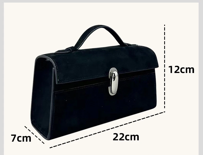Genuine leather small square bag