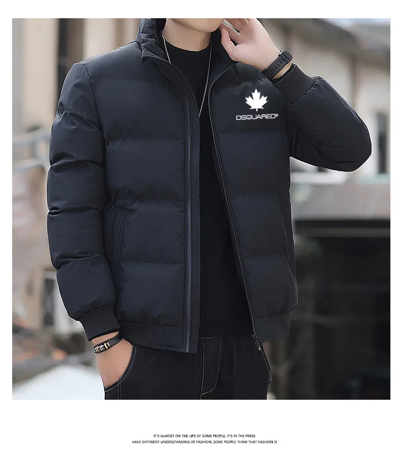 

New hot short cotton-padded jacket men's warm winter casual coat men's fashion clothing down cotton-padded jacket