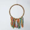 Pet Bird Parrot Toy Cotton Rope Circle Toys Chewing Bite Parrot Perch Hanging Cage Swing Rope Ring Stand Climb Toy Bird Supplies 3