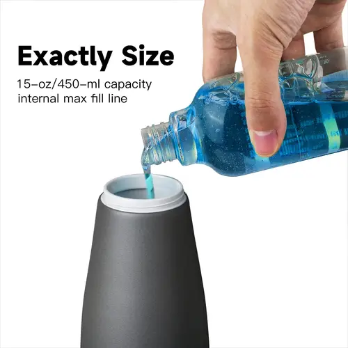 AIKE-액체 비누 디스펜서 접시, 비누 주방 디스펜서, 440ML 수동 프레스 펌프 병, 주방용 비누 디스펜서, 손 씻기 3
