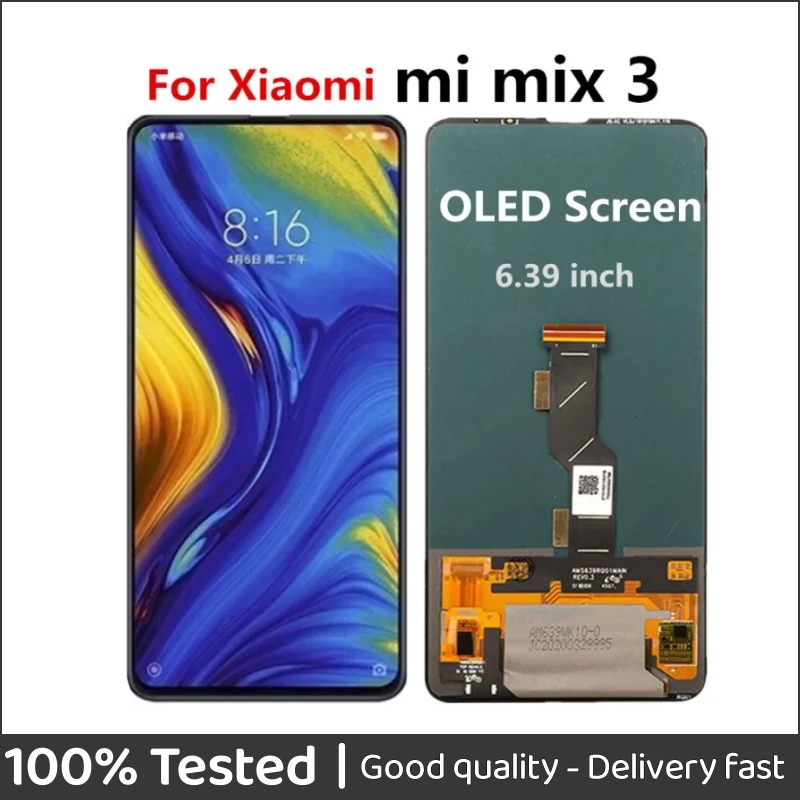 

6.39" OLED Mix3 Lcd For Xiaomi Mi Mix 3 MIX 3 LCD Display Touch Screen Digitizer Assembly Replacement For Xiaomi Mi Mix3 Lcd