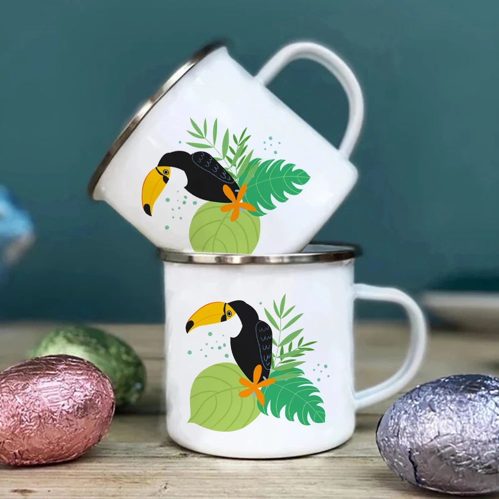 Creative Toucan Enamel Travel Mug - Unique Drinkware
