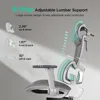 E2 Ergonomic Office Chair, 6-Way Dynamic Lumbar Support, 3D Adjustable Armrests, 3D Adjustable Headrest, Office Chair 3