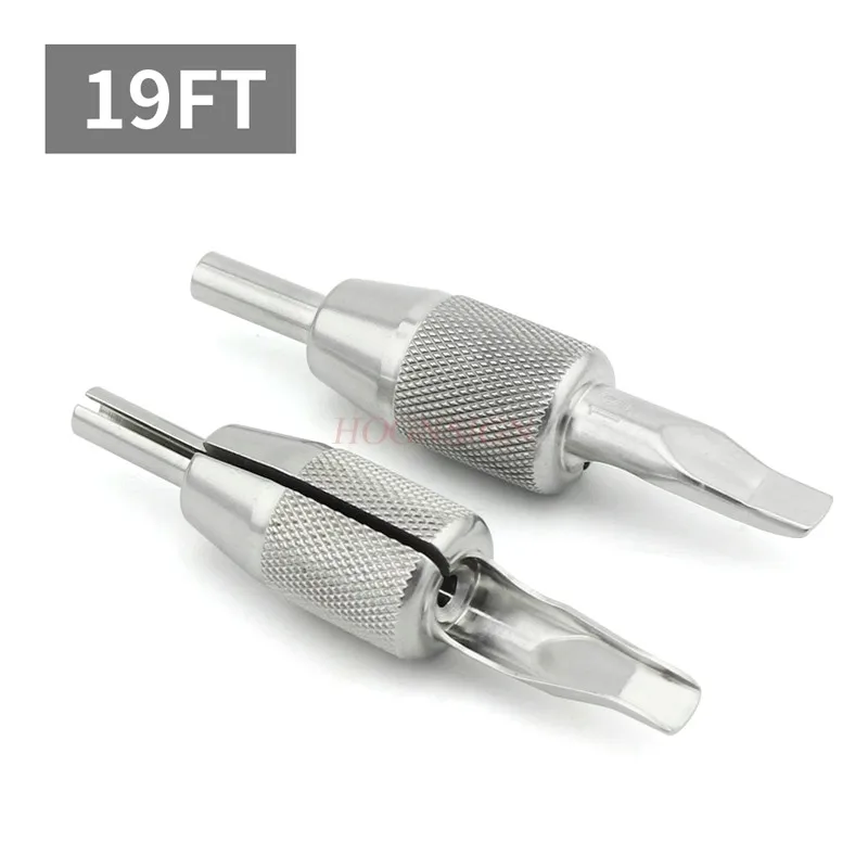 Integrated large row stainless steel tattoo handle needle nozzle