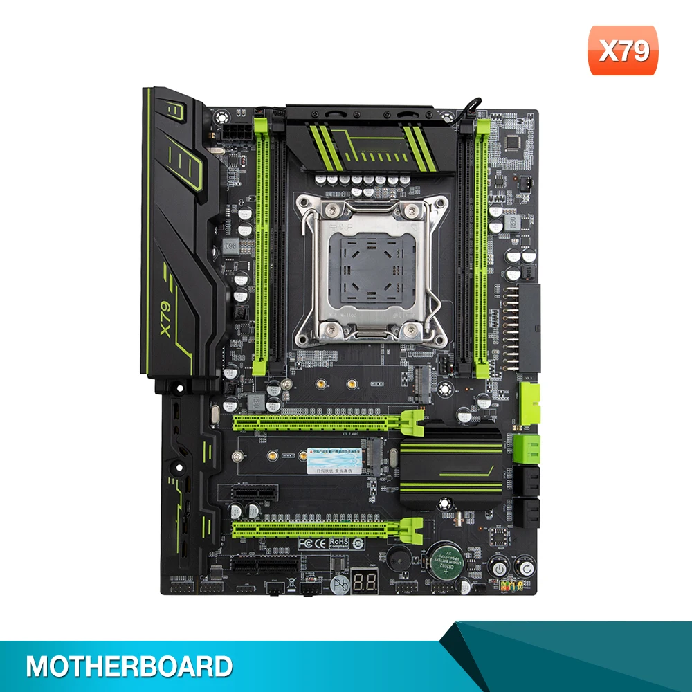 Материнская плата для HUANANZHI X79 GREEN 2,49 X79 LGA2011 ATX SSD с поддержкой памяти REG ECC