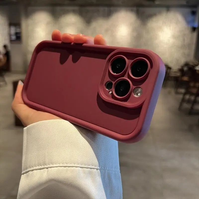 Stylish Candy Color Shockproof Bumper Phone Case with Soft Protective Cover