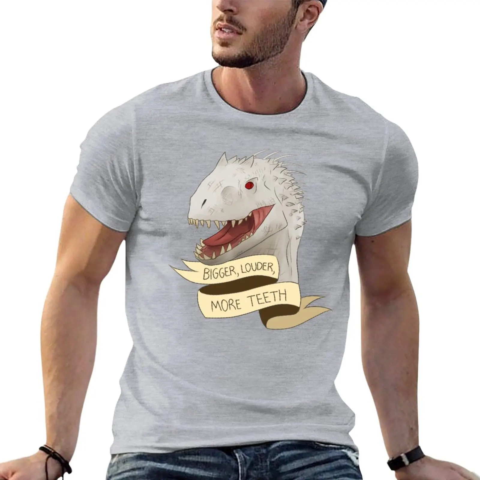 Indominus Rex T-Shirt Customs Customs Progetta La Tua Grafica Sport Fans Magliette Semplici Da Uomo