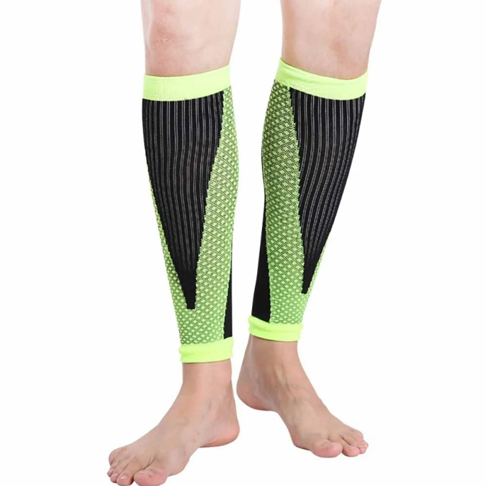 1 Pair Sports Calf Compression Sleeves Basketball Volleyball Men Support  Calf Elastic Running Football Sport Cycling Leg Sleeve