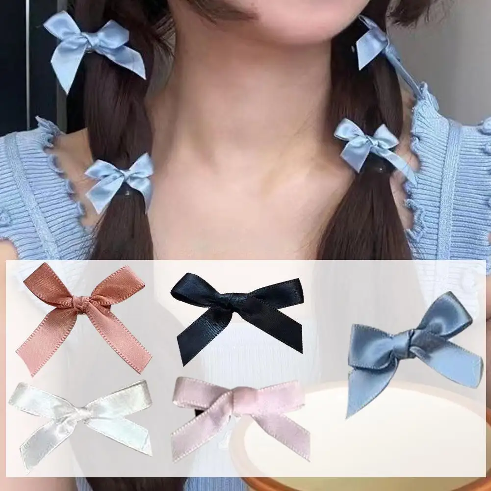 

5pcs Sweet Small Bowknot Hairpin For Girls Summer Cute Fashion Bangs Clip Mini Bows Hairslide Headwear Hair Accessories Chi L0B8