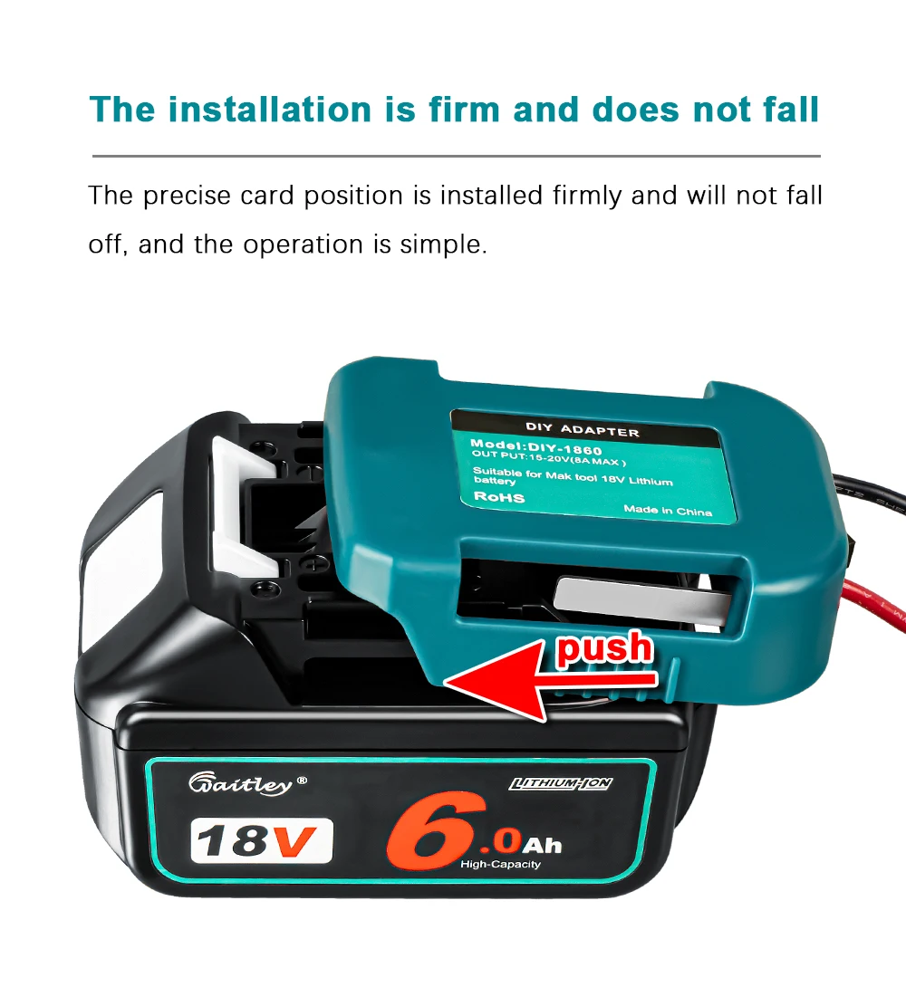 External Battery Adapter Converter for MT Makita 14V/18V Battery DIY Power Tool