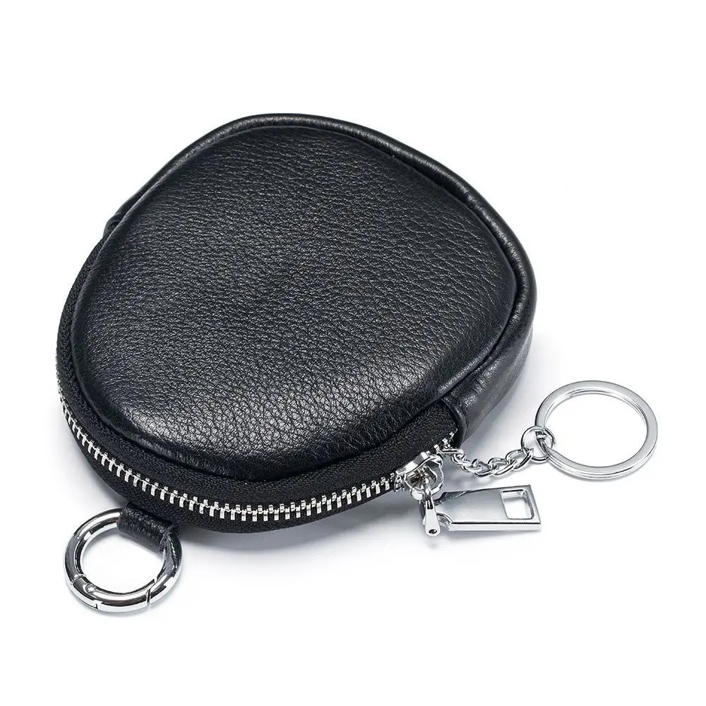 New Mini Coin Purse Solid Color with Key Ring Card Holoder Wallet Zipper Money Bag Keychain