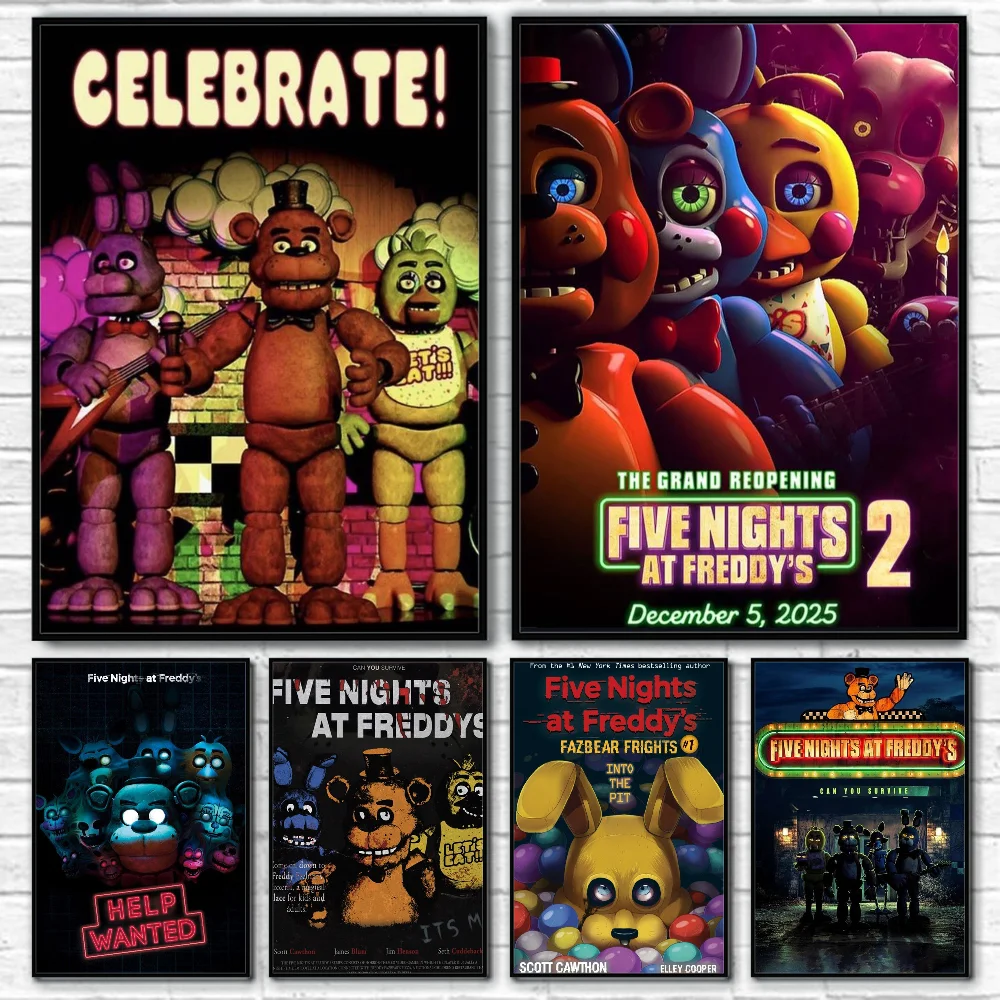 Five Nights at Freddy's Classic Poster Wall Art Print - Stylish Home Decor & Gift