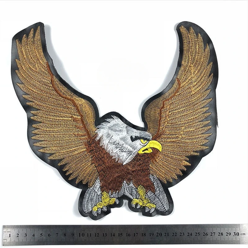 

DIY Eagle Leather Cloth Patches Cartoon Large Vulture Clothing Accessories Decoration Coat Backpack Domineering Style Sticker