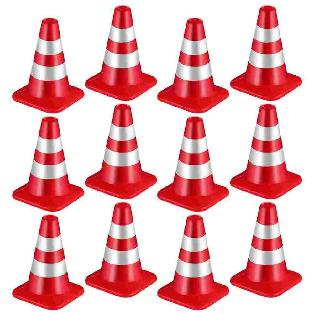 

Childrens Toys Cones Mini Traffic Miniaturetraining Roadblocks Signs Small Constructionsafety Ornament Red Roadcone Tiny