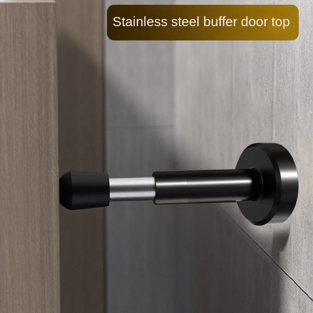 Stainless Steel Door Stopper Useful Wall Protector Anti-Collision Door Crash Pad Noise Canceling Hardware Holder Home door stopper