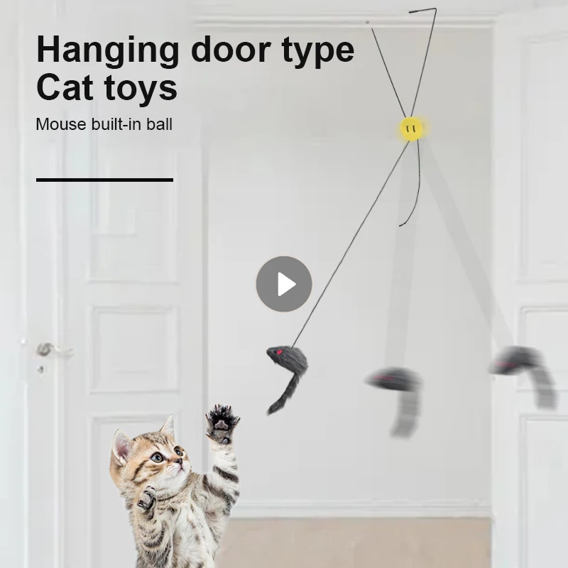 Cat Toy Hangs Door Door Hanging Mouse Cat Toy Cat Toy Retractable
