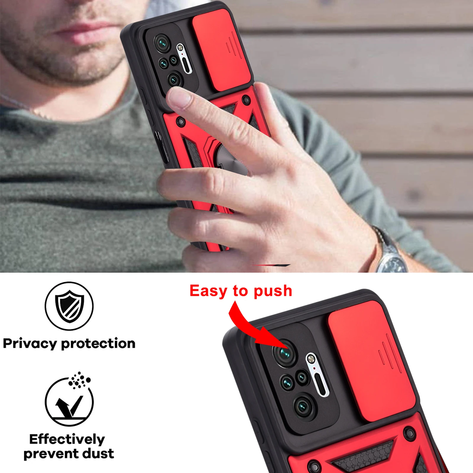 Custodia Protettiva Trasparente per Xiaomi Redmi Note 10 Pro/Pro Max